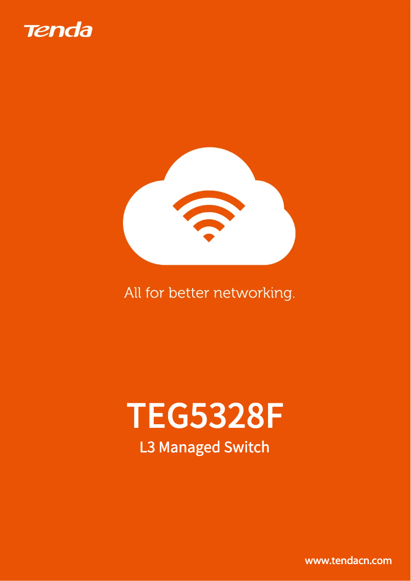 First page image of the manual for TEG5328F