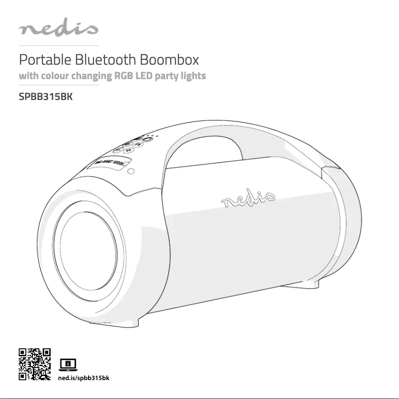 Page 1 of the manual User Manual Nedis SPBB315BK