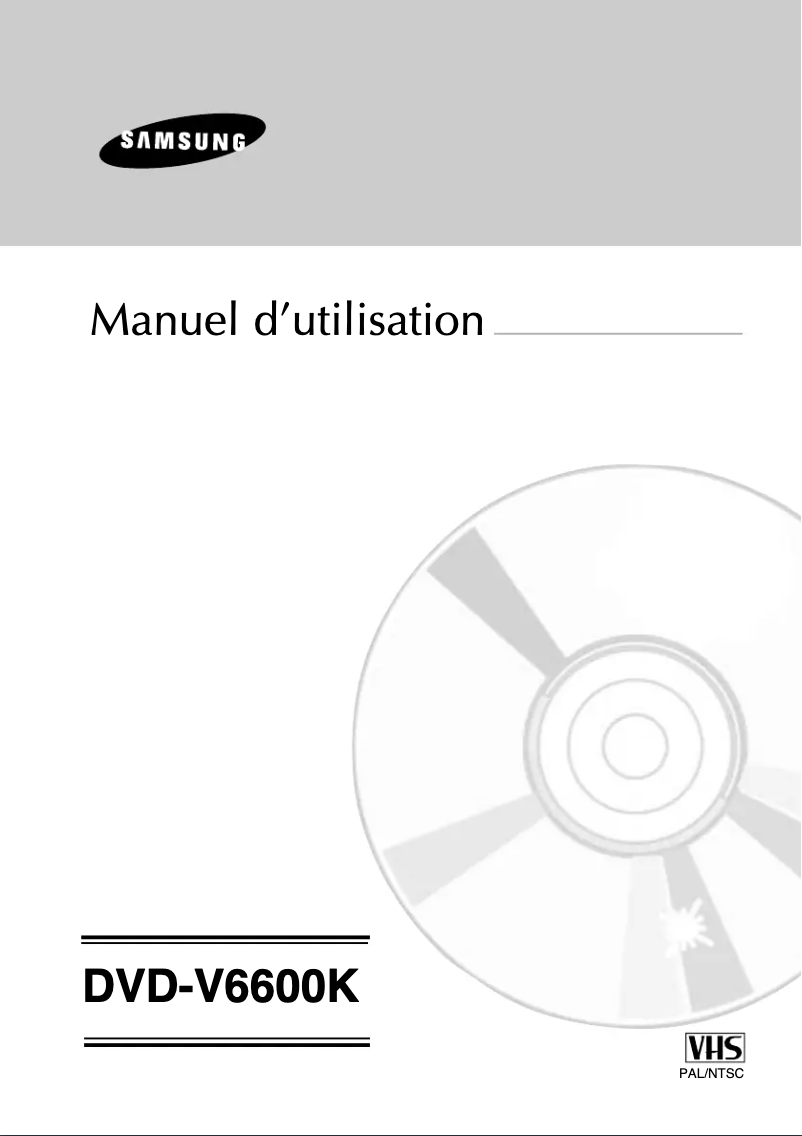 Image de la première page du manuel de l'appareil DVD-V6600K