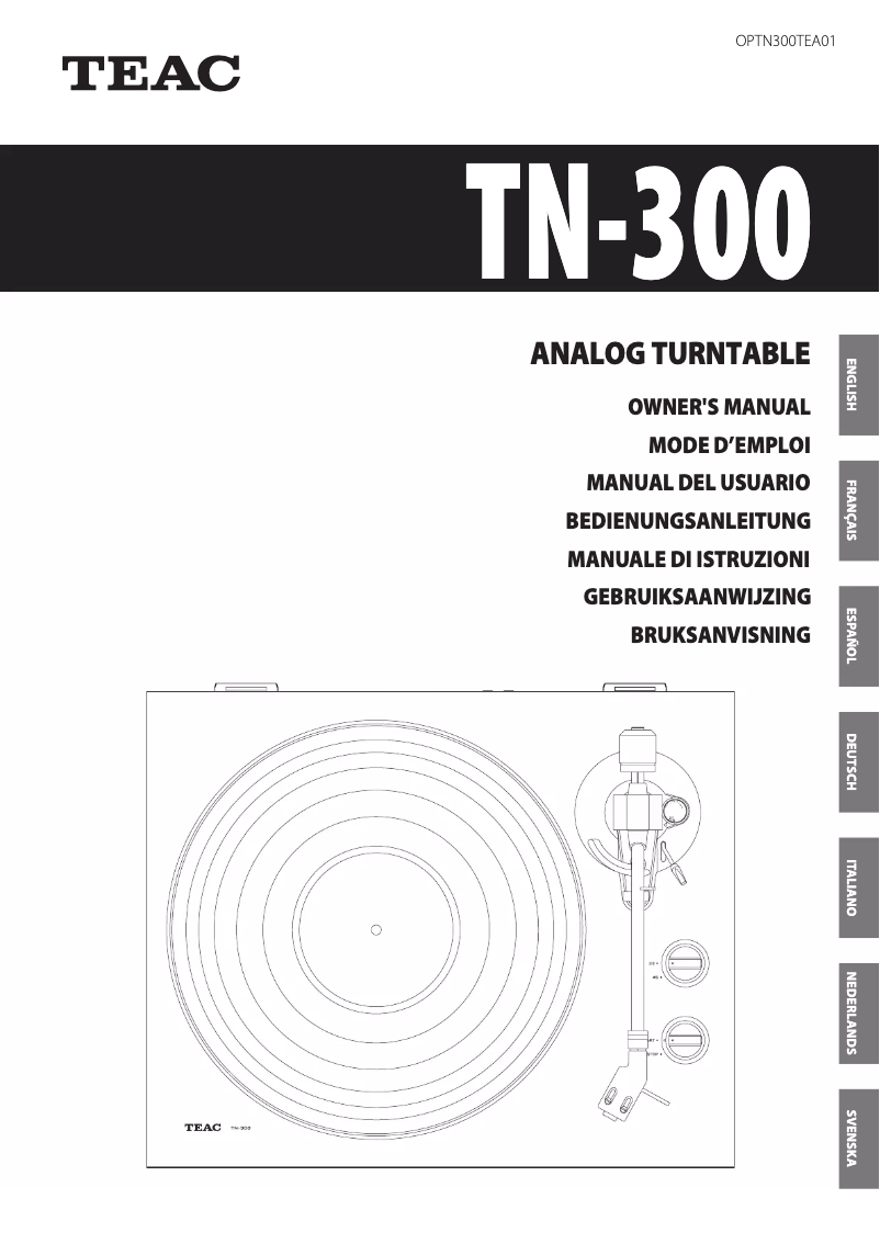First page image of the manual for TN-300