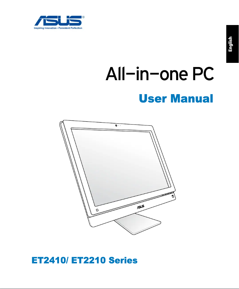 Page 1 of the manual User Manual Asus ET2210INTS