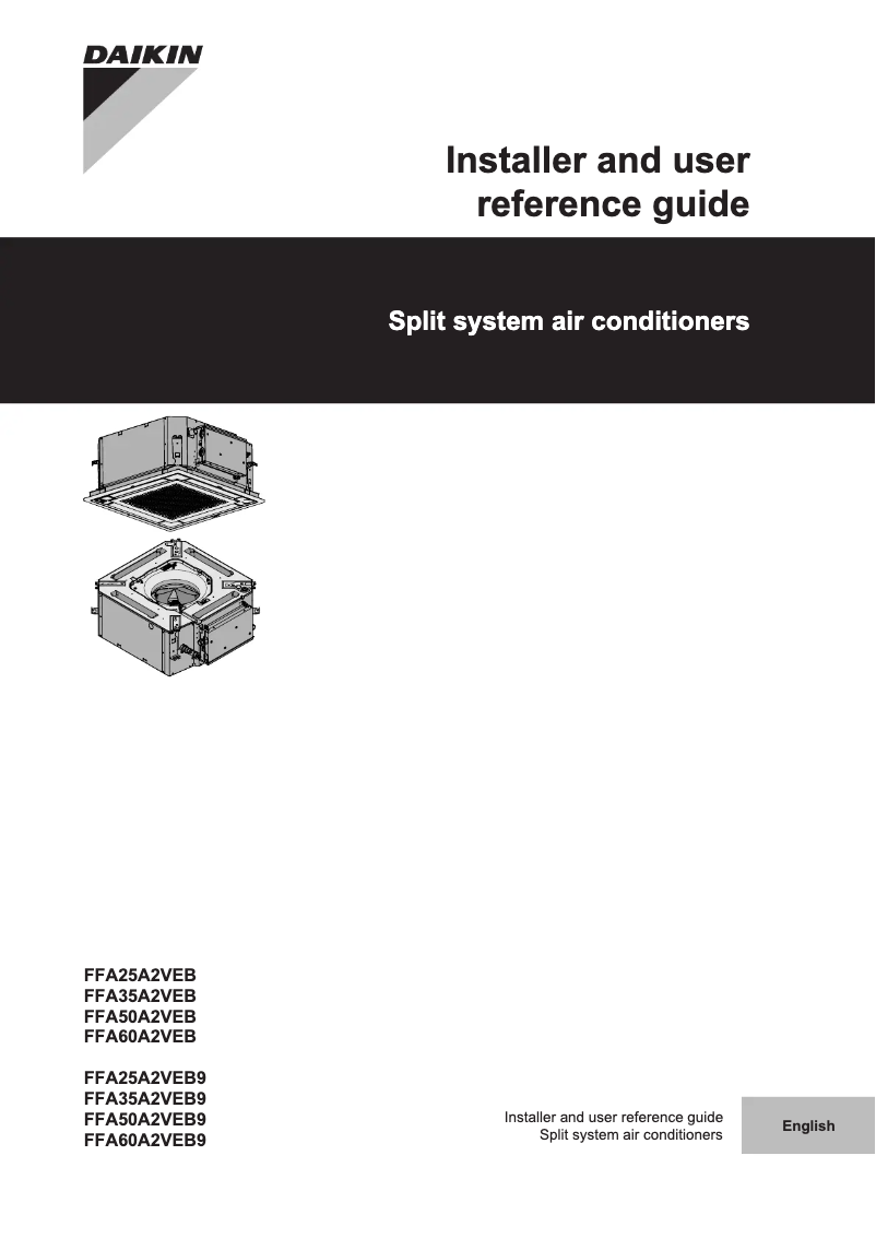 First page image of the manual for FFA50A