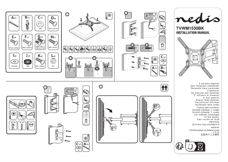First page image of the manual for TVWM1530BK