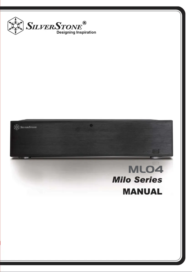 Page 1 of the manual User Manual Silverstone Milo ML04
