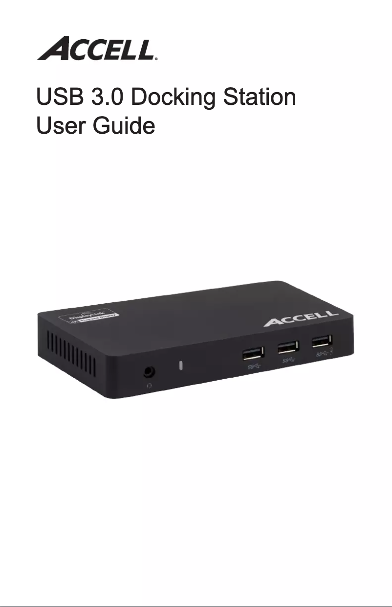 Page 1 of the manual User Manual Accell K172B-002B