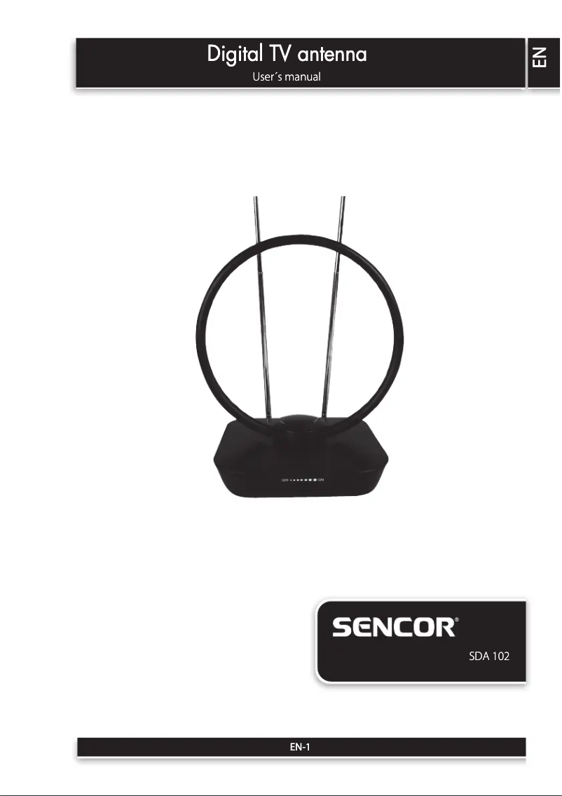 First page image of the manual for SDA 102