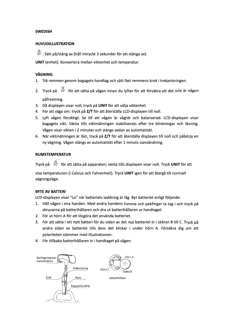 First page image of the manual for LSE-103177