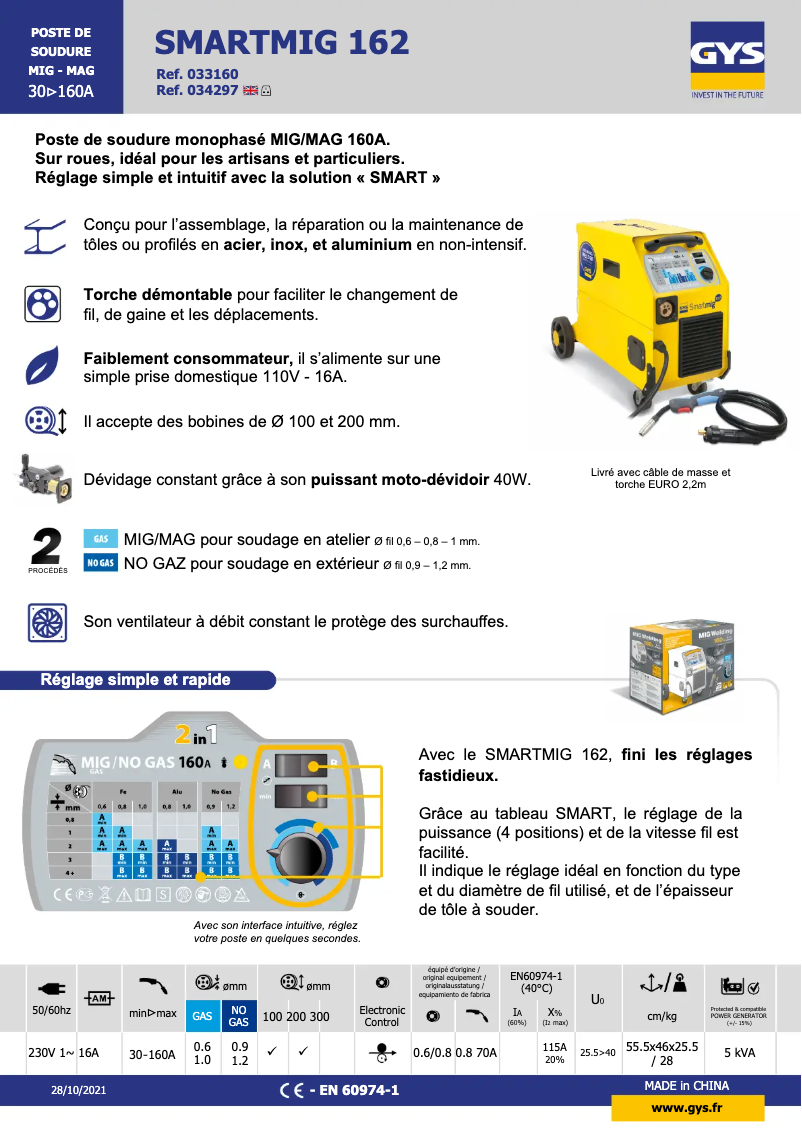 First page image of the manual for Smartmig 162