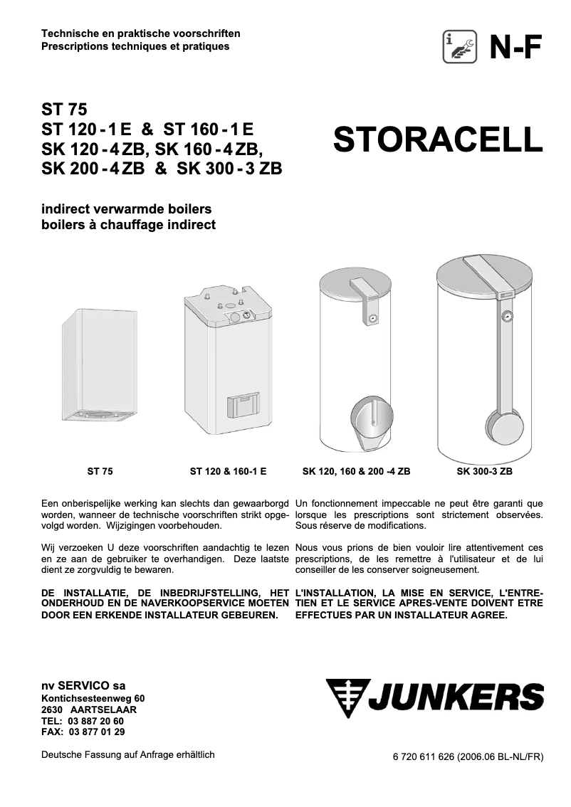 Page 1 of the manual User Manual Junkers ST 75