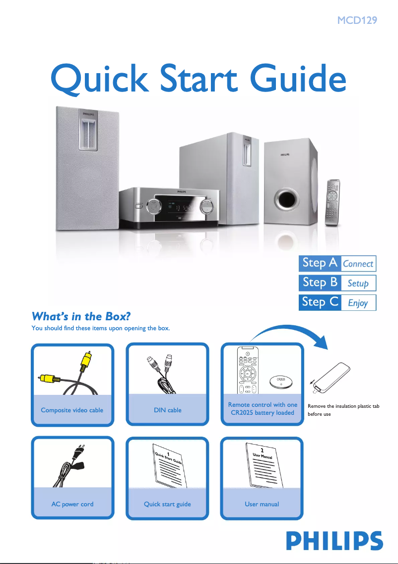 First page image of the manual for MCD129