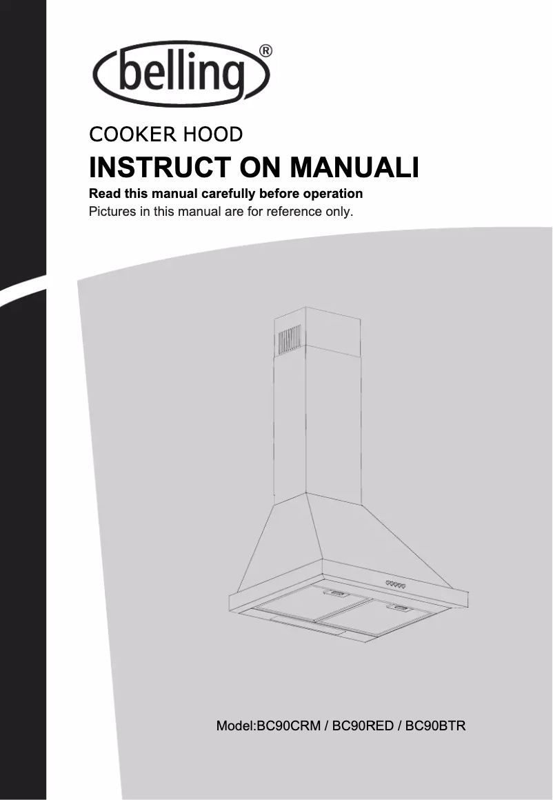 First page image of the manual for BC90CRM