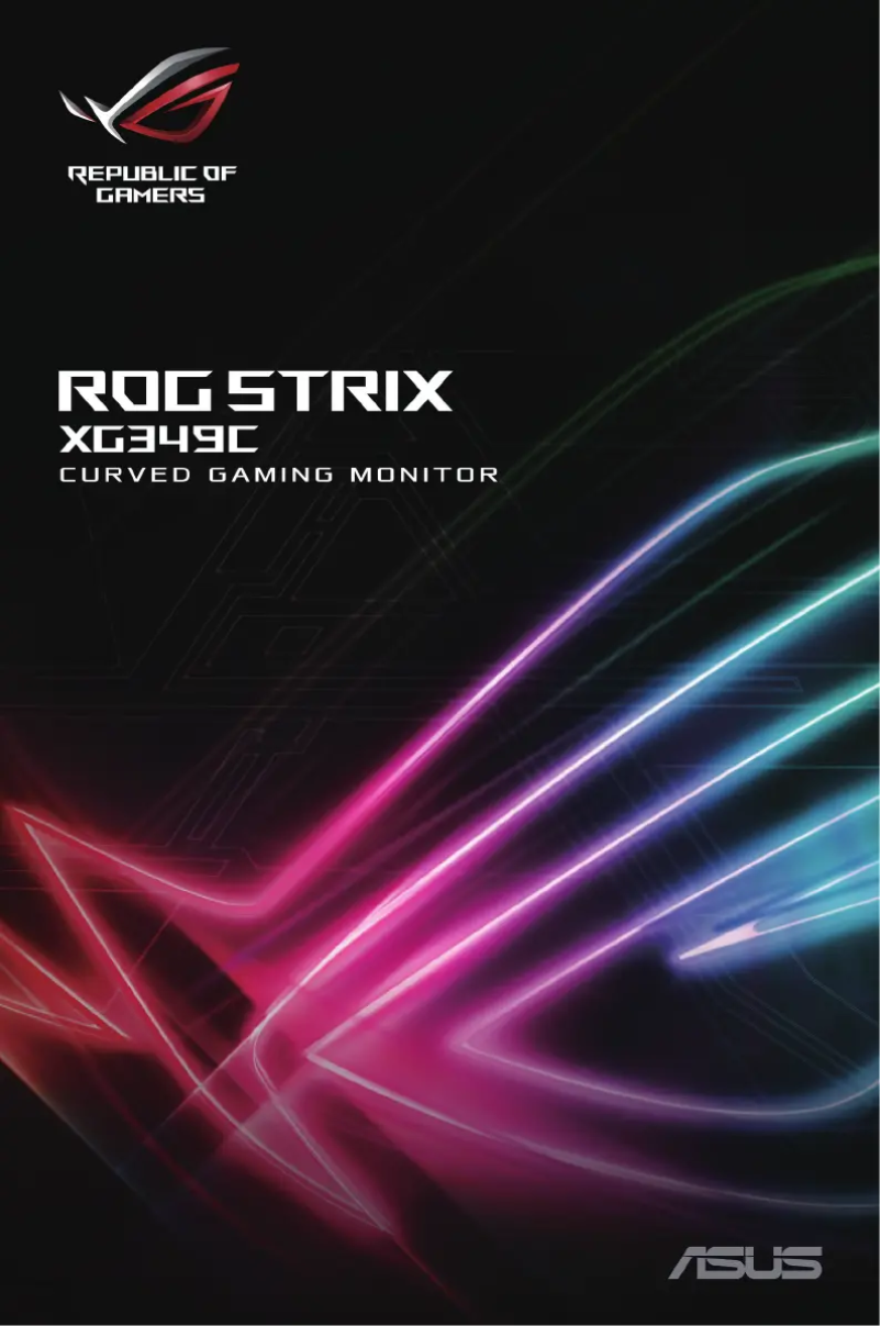 Page 1 of the manual User Manual Asus ROG Strix XG349C