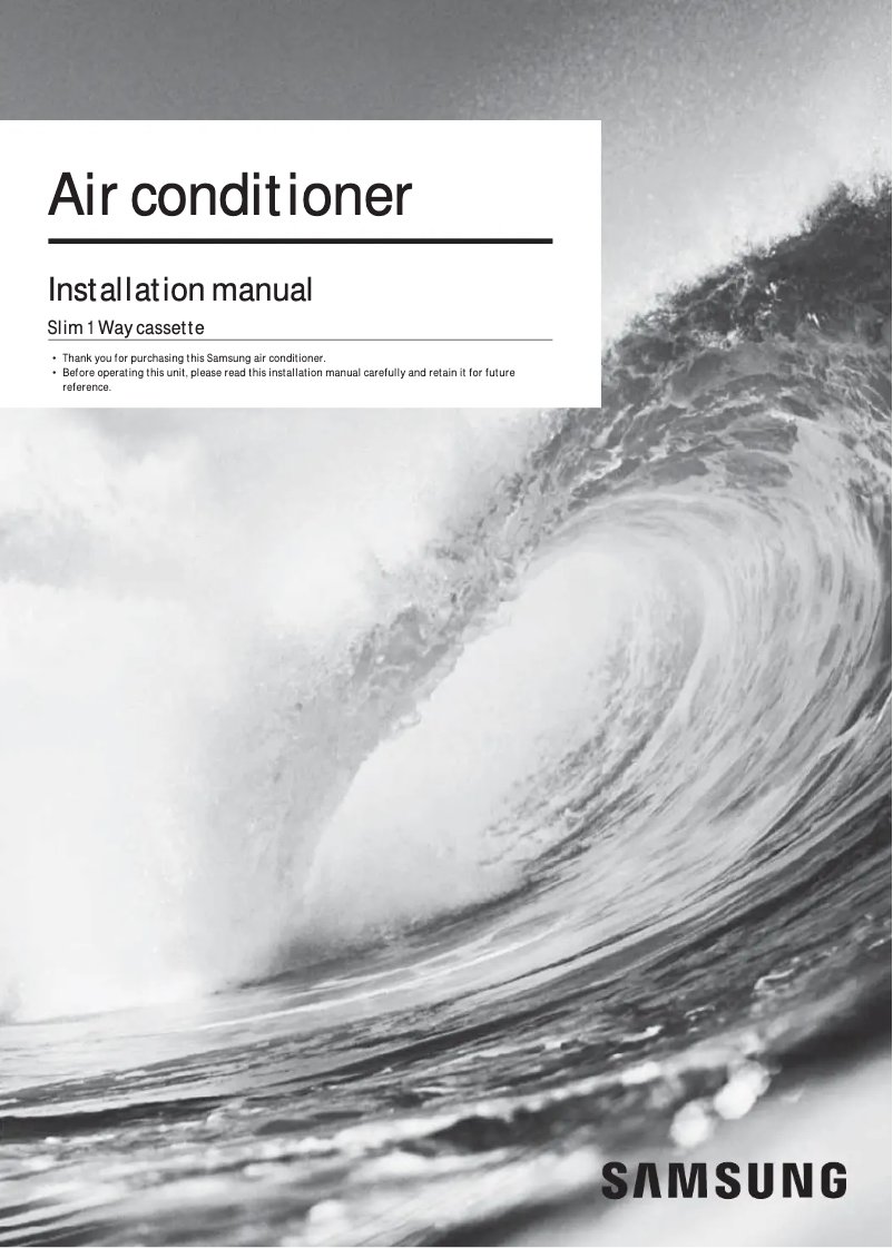 First page image of the manual for AM007FN1DCH