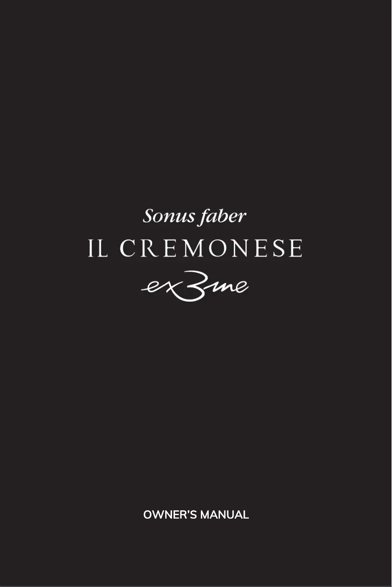 First page image of the manual for Il Cremonese ex3me