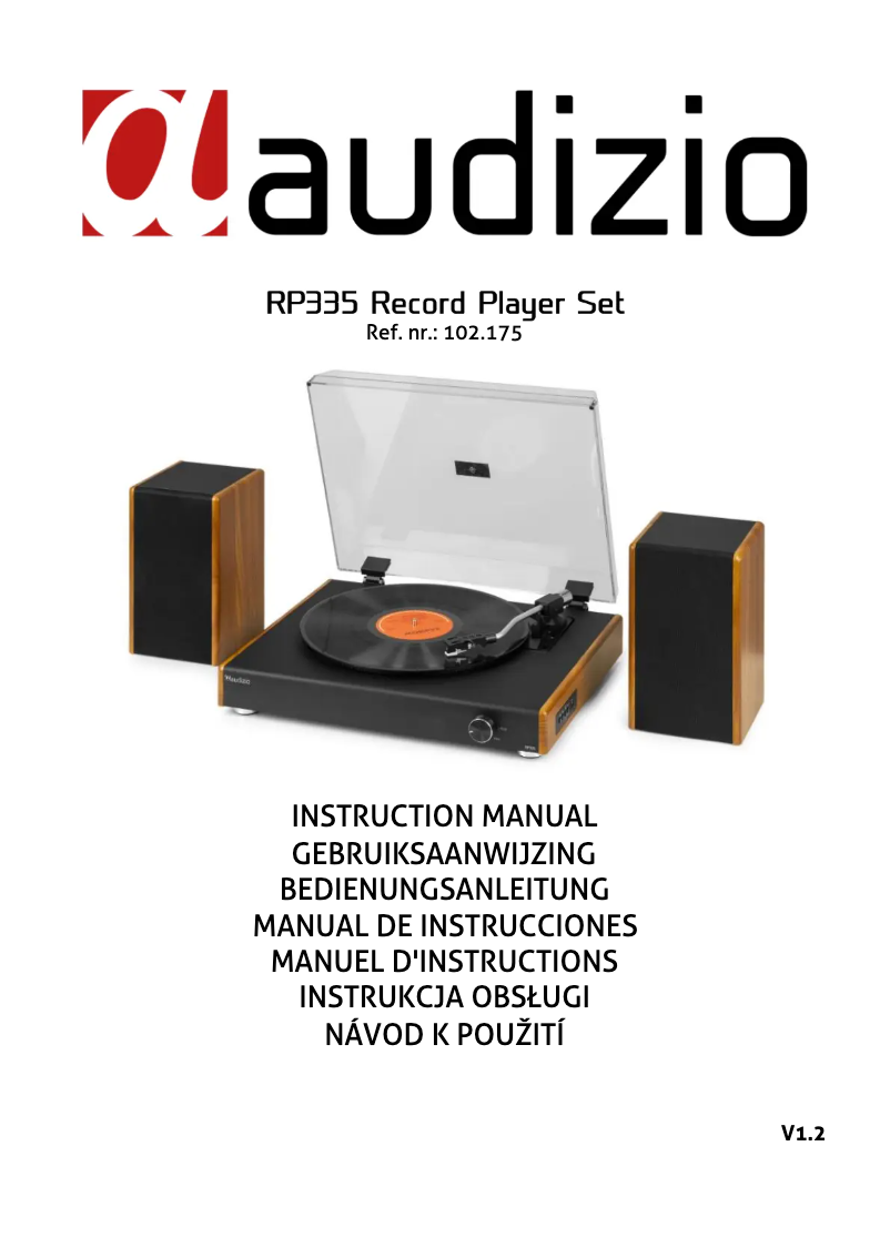 Page 1 of the manual User Manual Audizio RP335