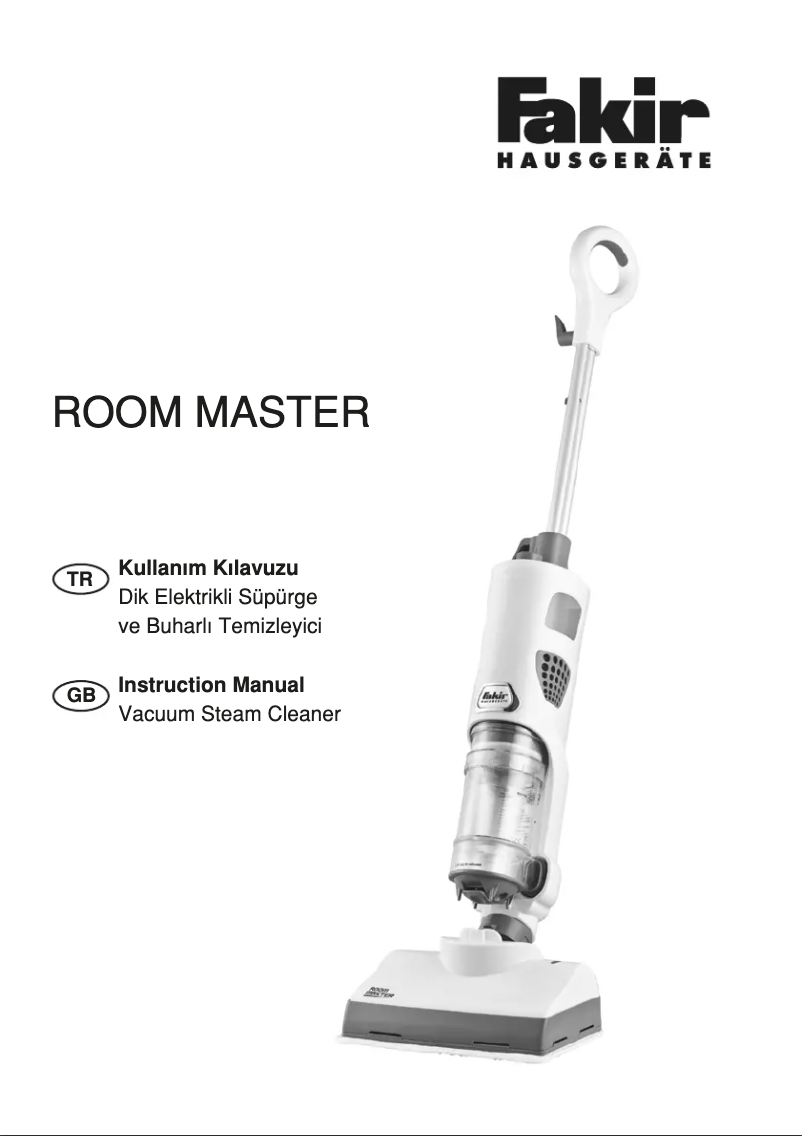 First page image of the manual for Master Room