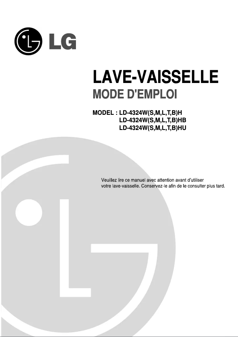 First page image of the manual for LD-4324WH