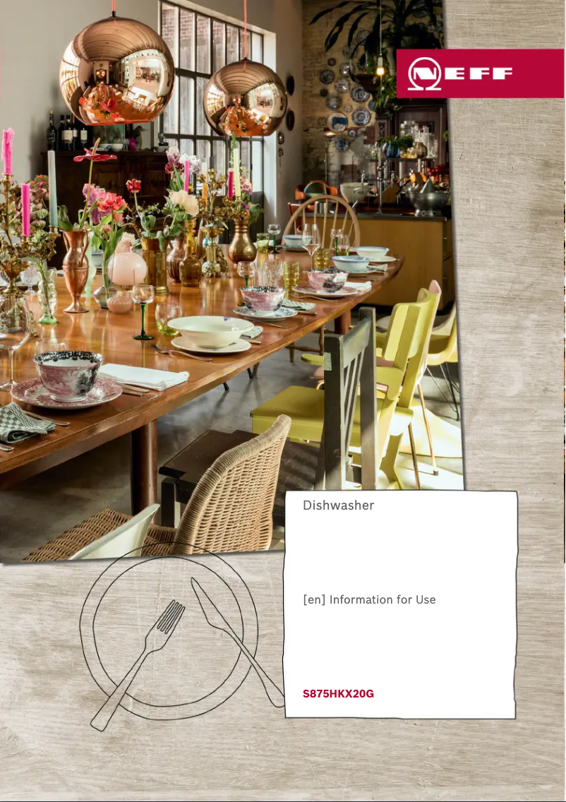 Page 1 of the manual User Manual Neff S875HKX20G