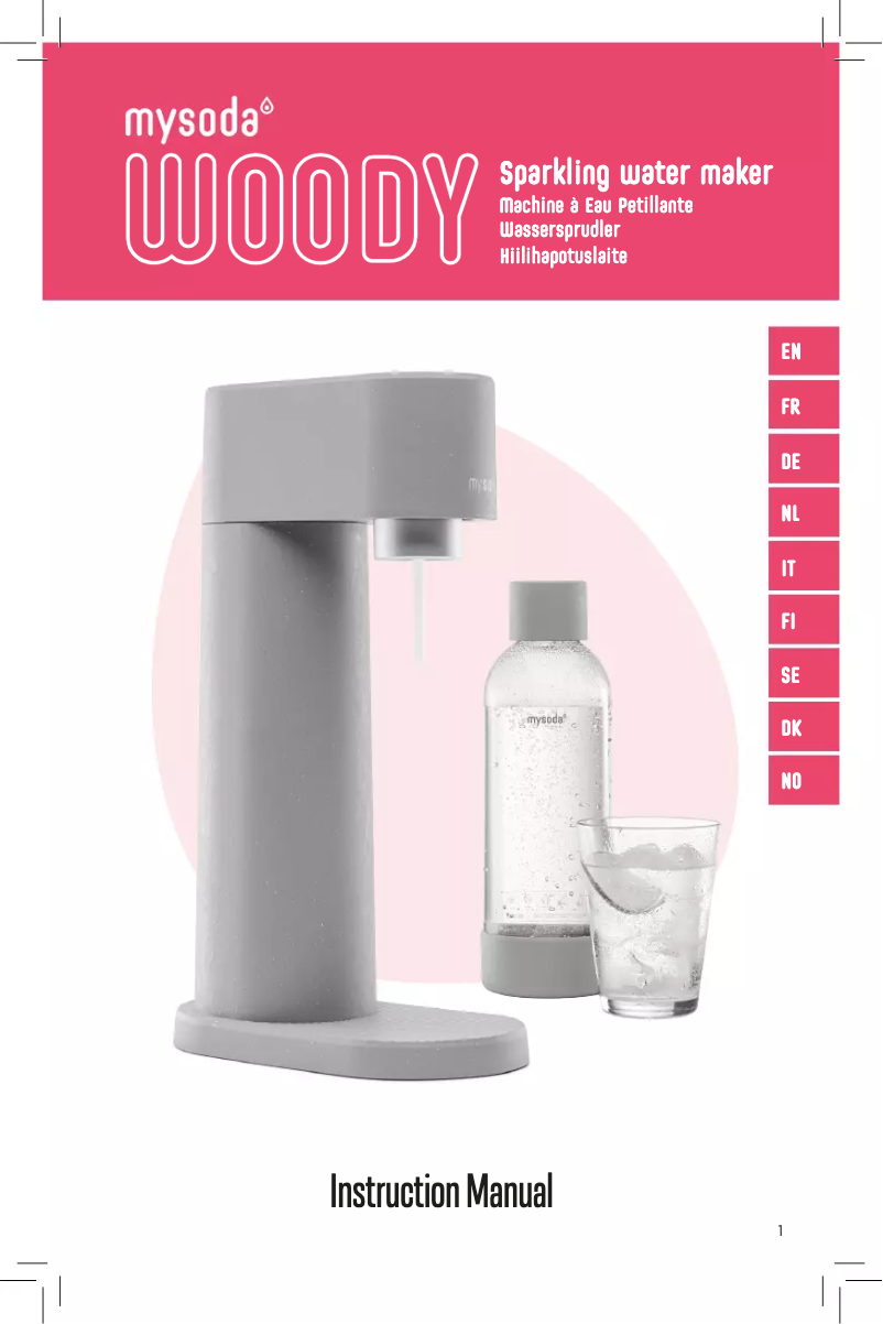 Page 1 of the manual User Manual MySoda Woody