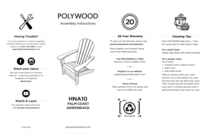 First page image of the manual for HNA10