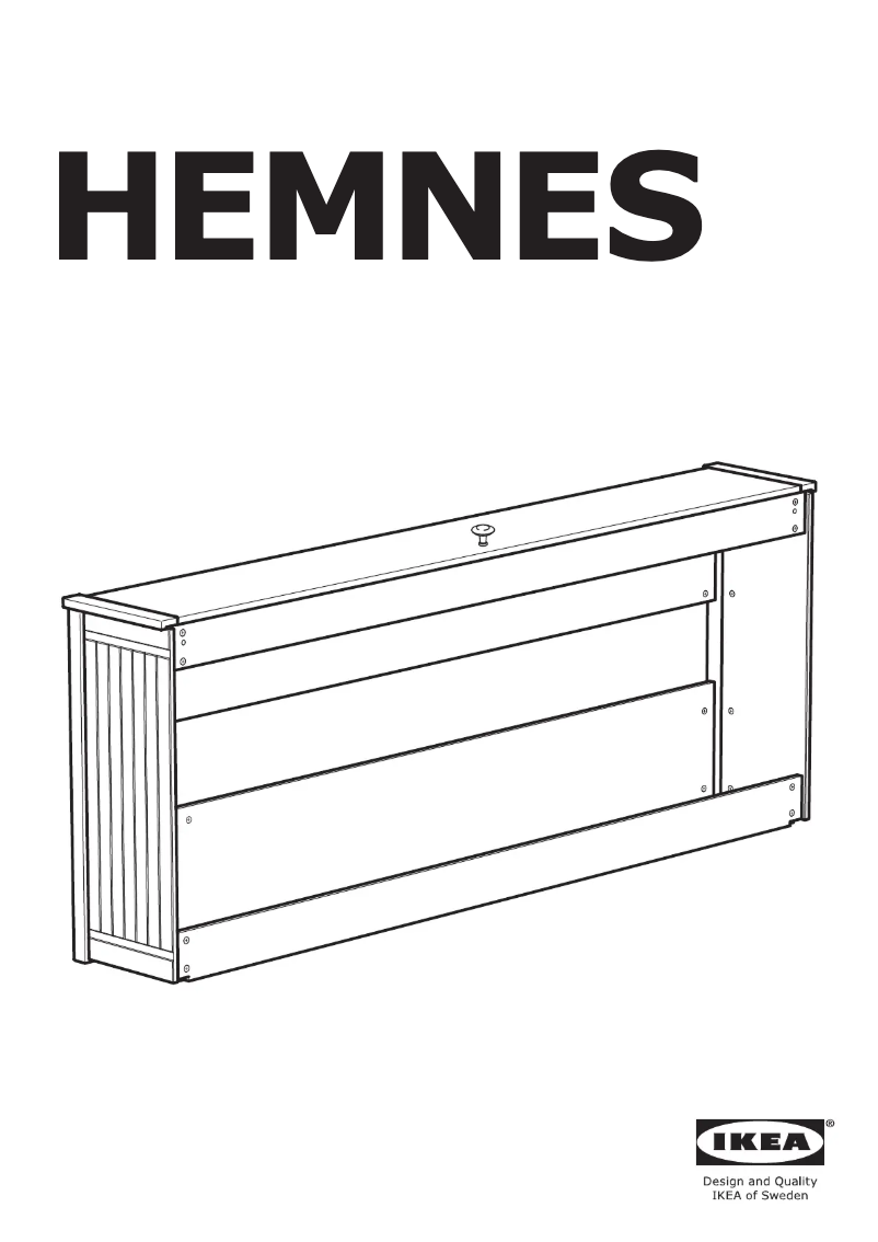 First page image of the manual for HEMNES 904.623.60