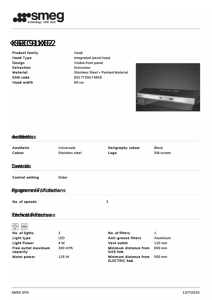 First page image of the manual for KSEC91XE2