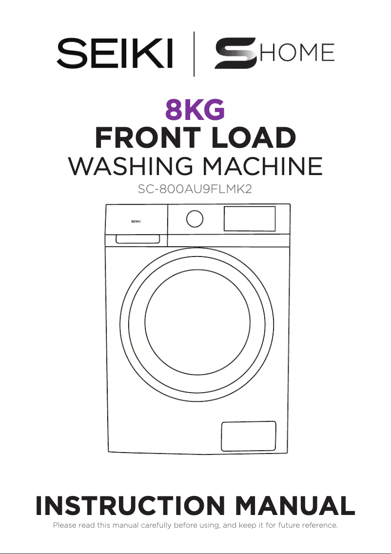 Page 1 of the manual User Manual Seiki SC-800AU9FLMK2