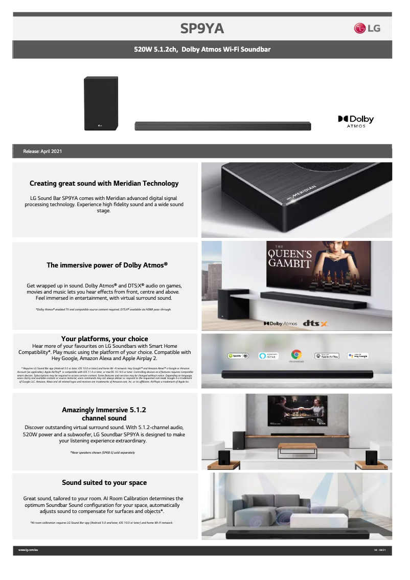 First page image of the manual for DSP9YA