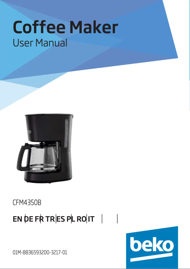 First page image of the manual for CFM4350B