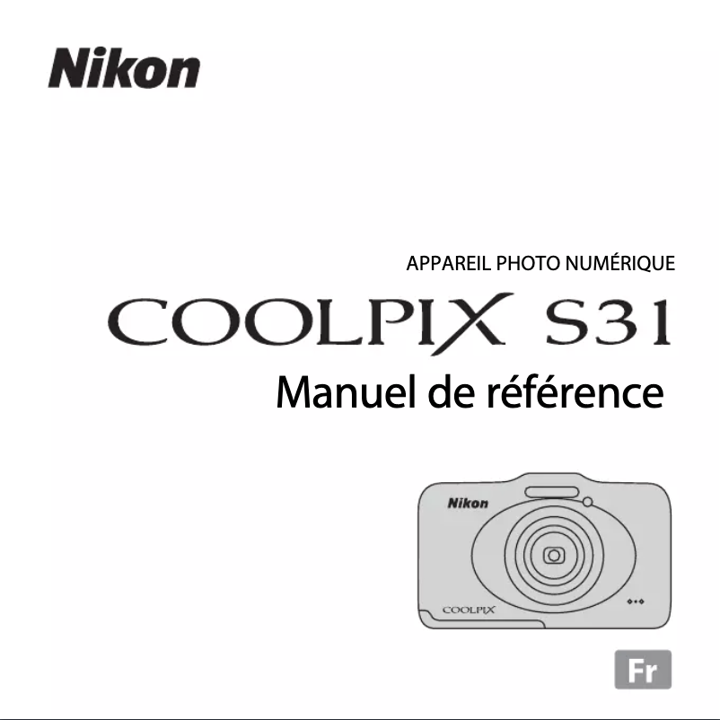 First page image of the manual for Coolpix S31