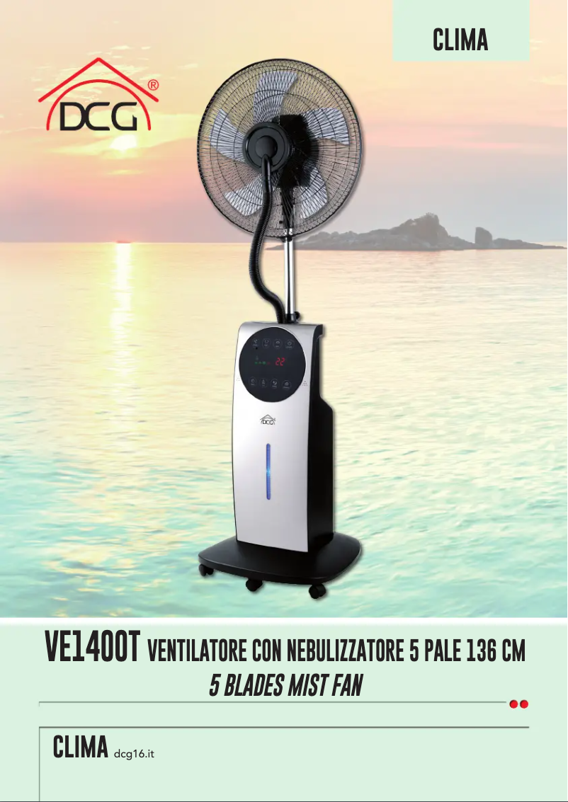 Page 1 of the manual User Manual DCG VE1400T