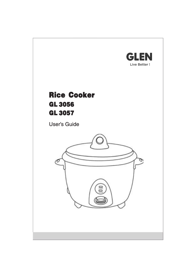 First page image of the manual for GL 3057