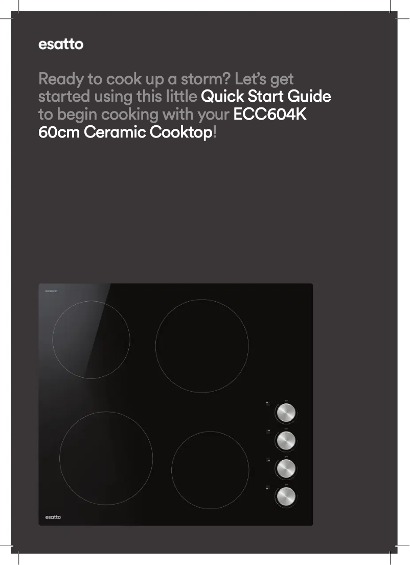 First page image of the manual for ECC604K