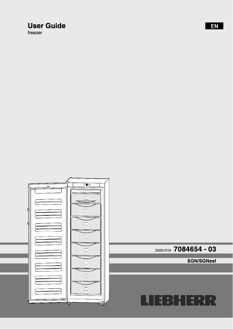 Page 1 of the manual User Manual Liebherr SBS 7212