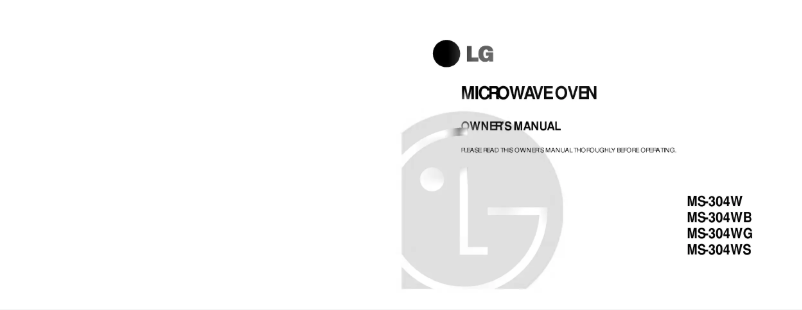 Page 1 of the manual User Manual LG MS-304WB