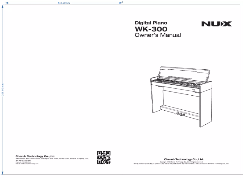 Image de la première page du manuel de l'appareil WK-300