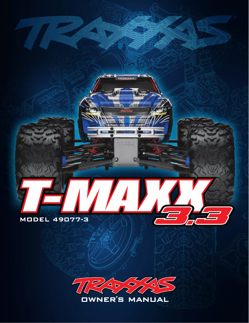 First page image of the manual for T-Maxx 3.3