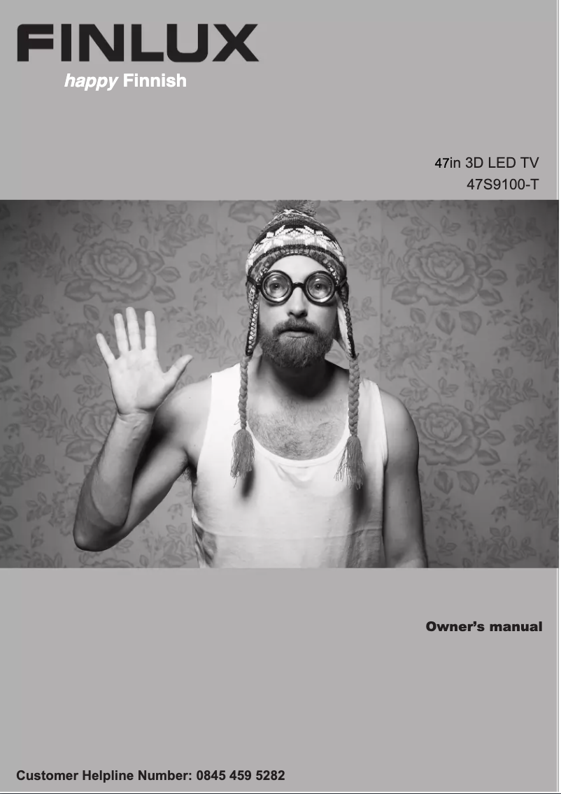 Page 1 of the manual User Manual Finlux 47S9100-T