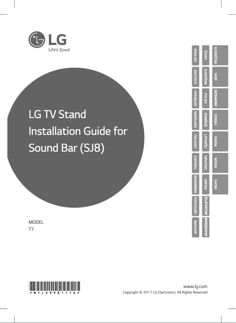 Page 1 of the manual User Manual LG T7