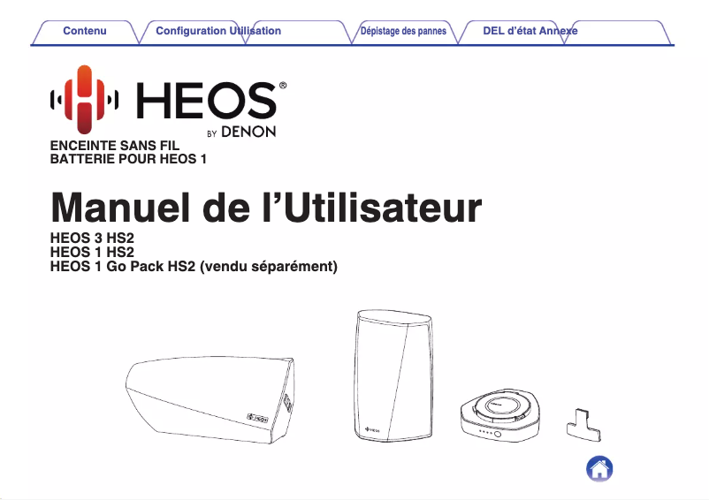 Page 1 de la notice Manuel utilisateur Denon HEOS 1 HS2