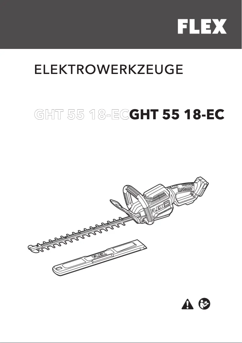 Page 1 of the manual User Manual Flex GHT 55 18-EC