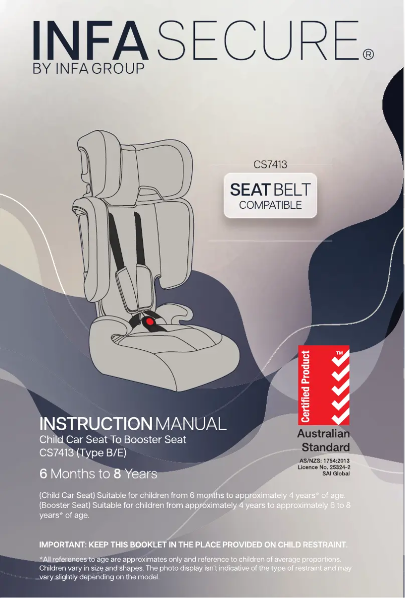 Page 1 de la notice Manuel utilisateur InfaSecure Xtreme GT Sport