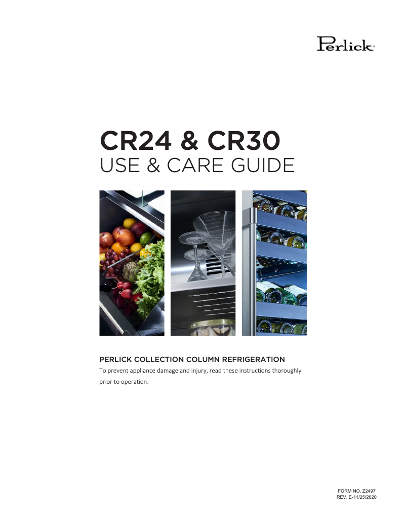First page image of the manual for CR30