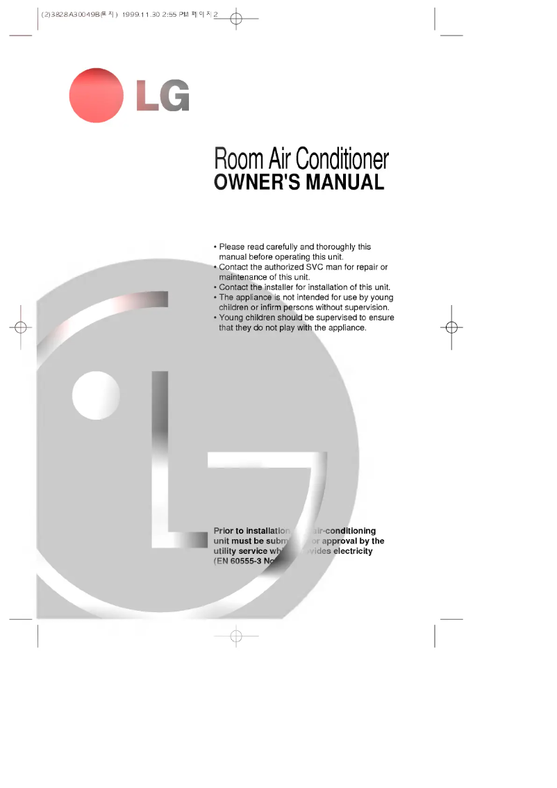 Page 1 of the manual User Manual LG LS-K1864CL