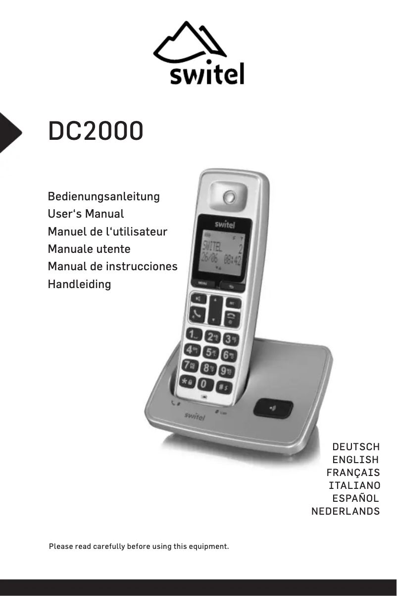 Page 1 of the manual User Manual Switel DC2000