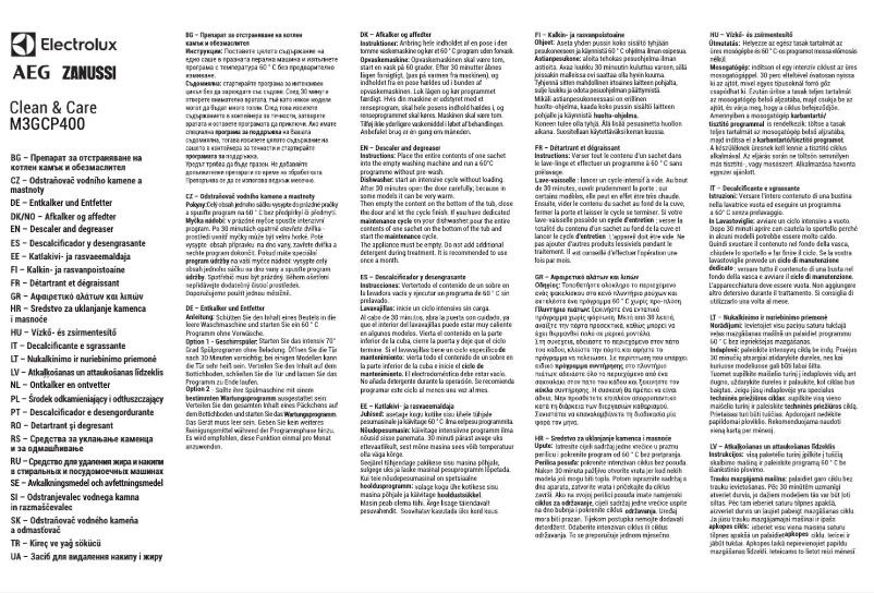 Page 1 of the manual User Manual Electrolux M3GCP401