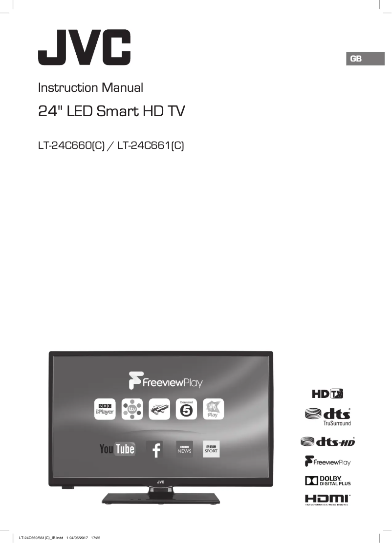 Page 1 of the manual User Manual JVC LT-24C661
