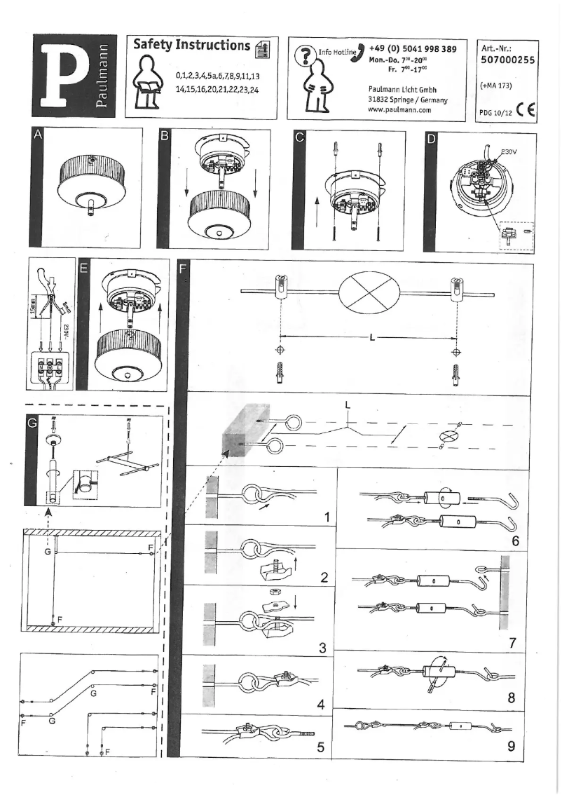 First page image of the manual for Cardan 7066