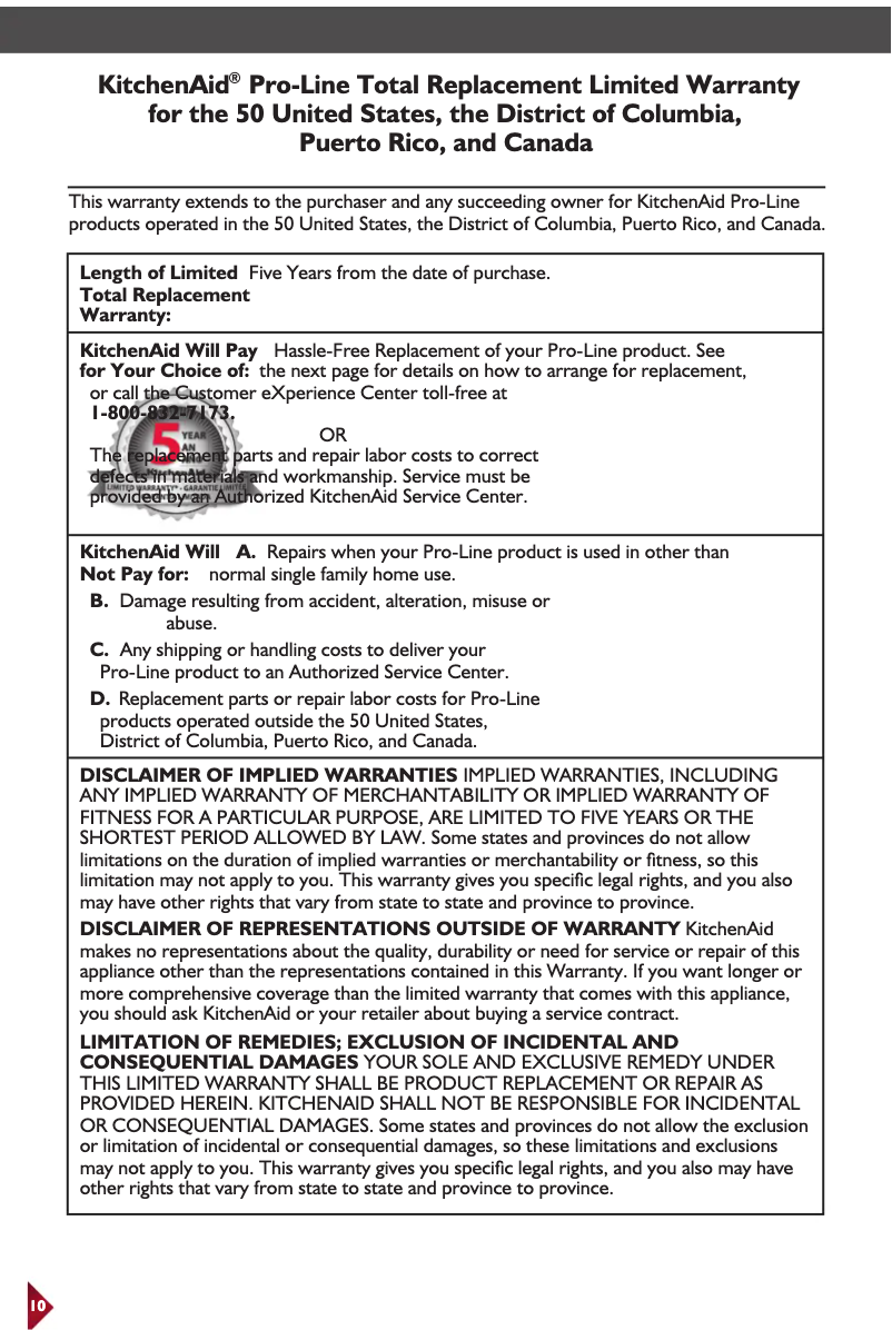 First page image of the manual for Pro Line KEK1522