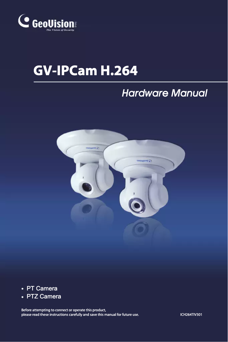 Page 1 of the manual User Manual Geovision GV-PT320D